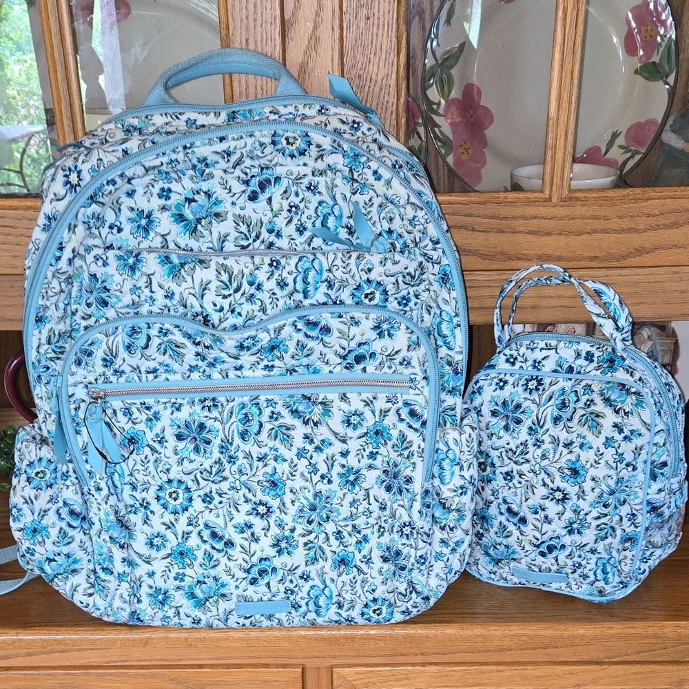 Vera Bradley Backpack Lunchbox Set